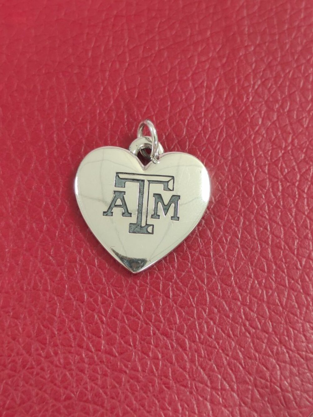 James Avery Texas A&M University Classic Heart Charm with box